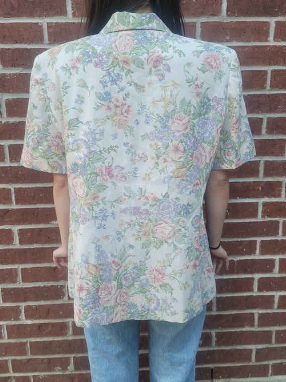 Floral Cottagecore 80s Countryside Blouse - image 2