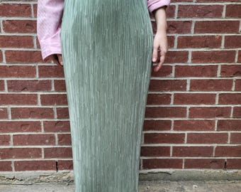 Vintage seafoam pleated Karen Lawrence by Matthew mermaidcore skirt
