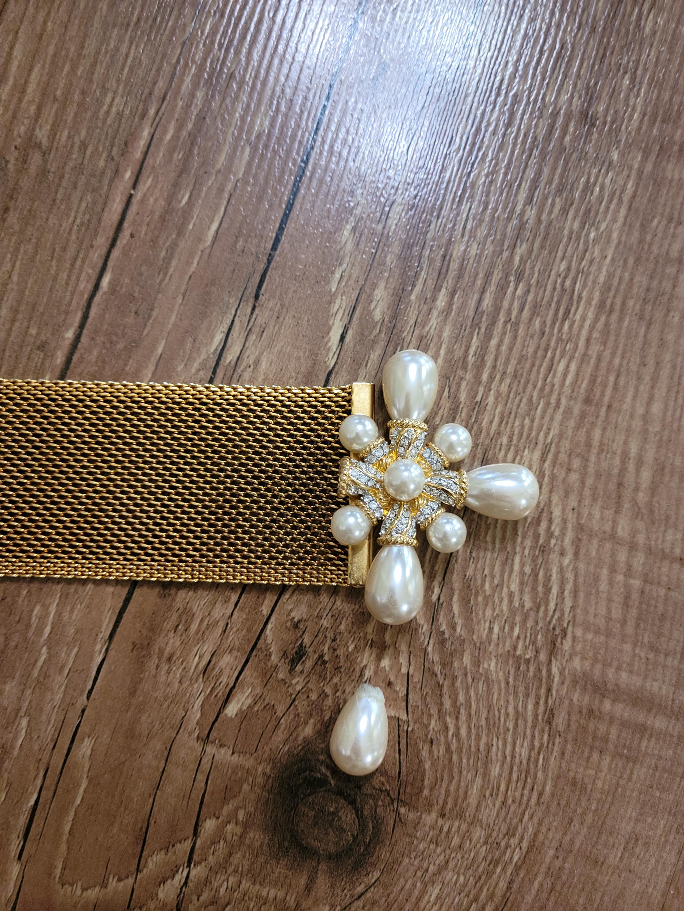 Chanel Pearl Belt - Etsy