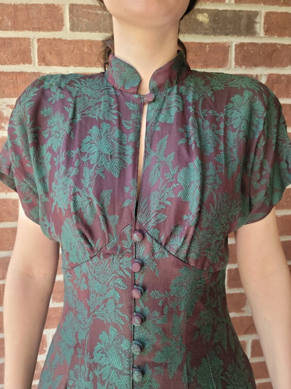 Karen Alexander Green Floral Chinoiserie Feminine… - image 4