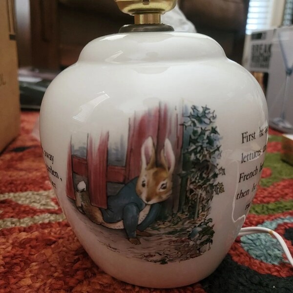 Peter Rabbit Lamp - Etsy
