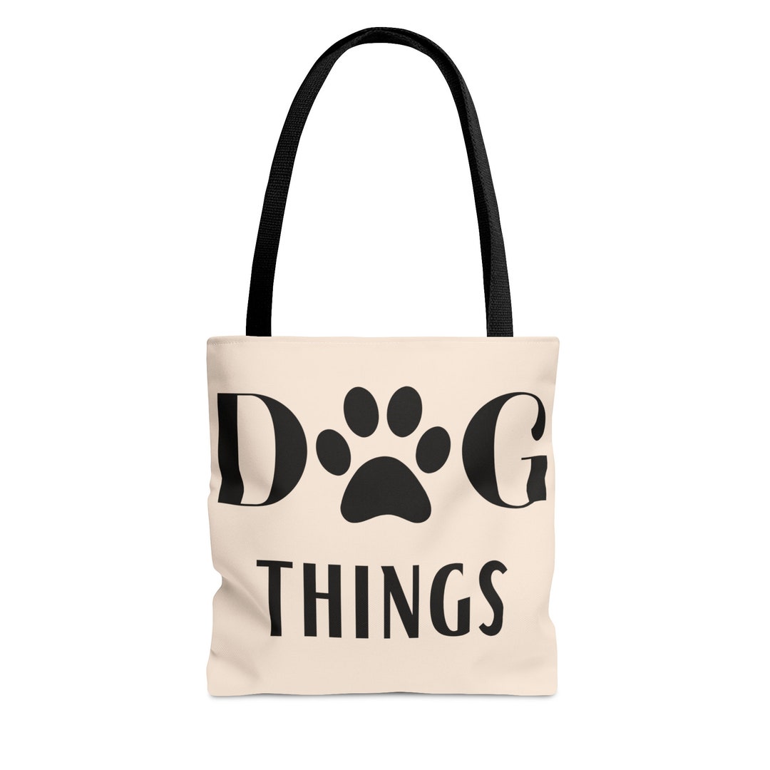 Dog Tote Bag Dog Mom Tote Dog Paw Bag Paw Print Tote Bag Etsy