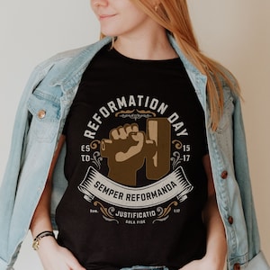 Reformation Day T-Shirt: Semper Reformanda Christian Gift