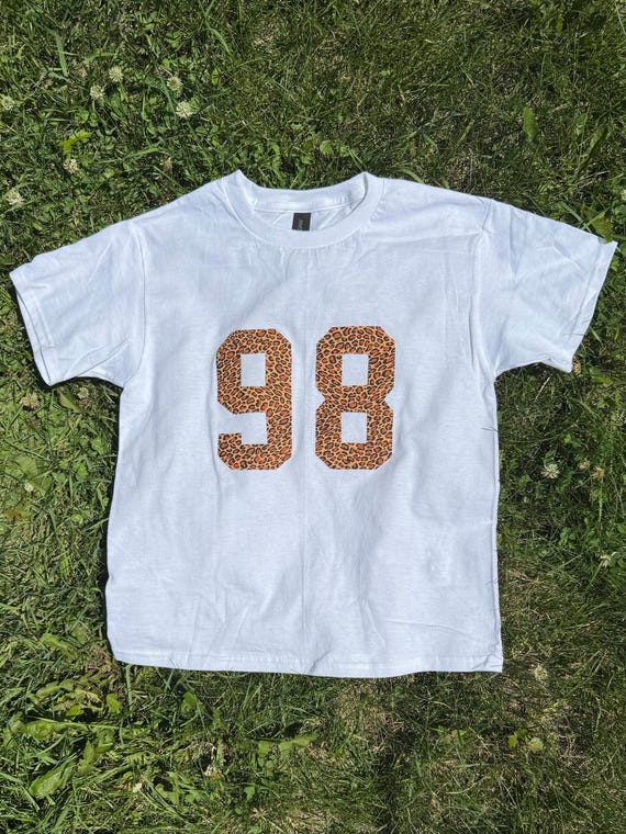 Custom Patchwork Number Tee - Etsy