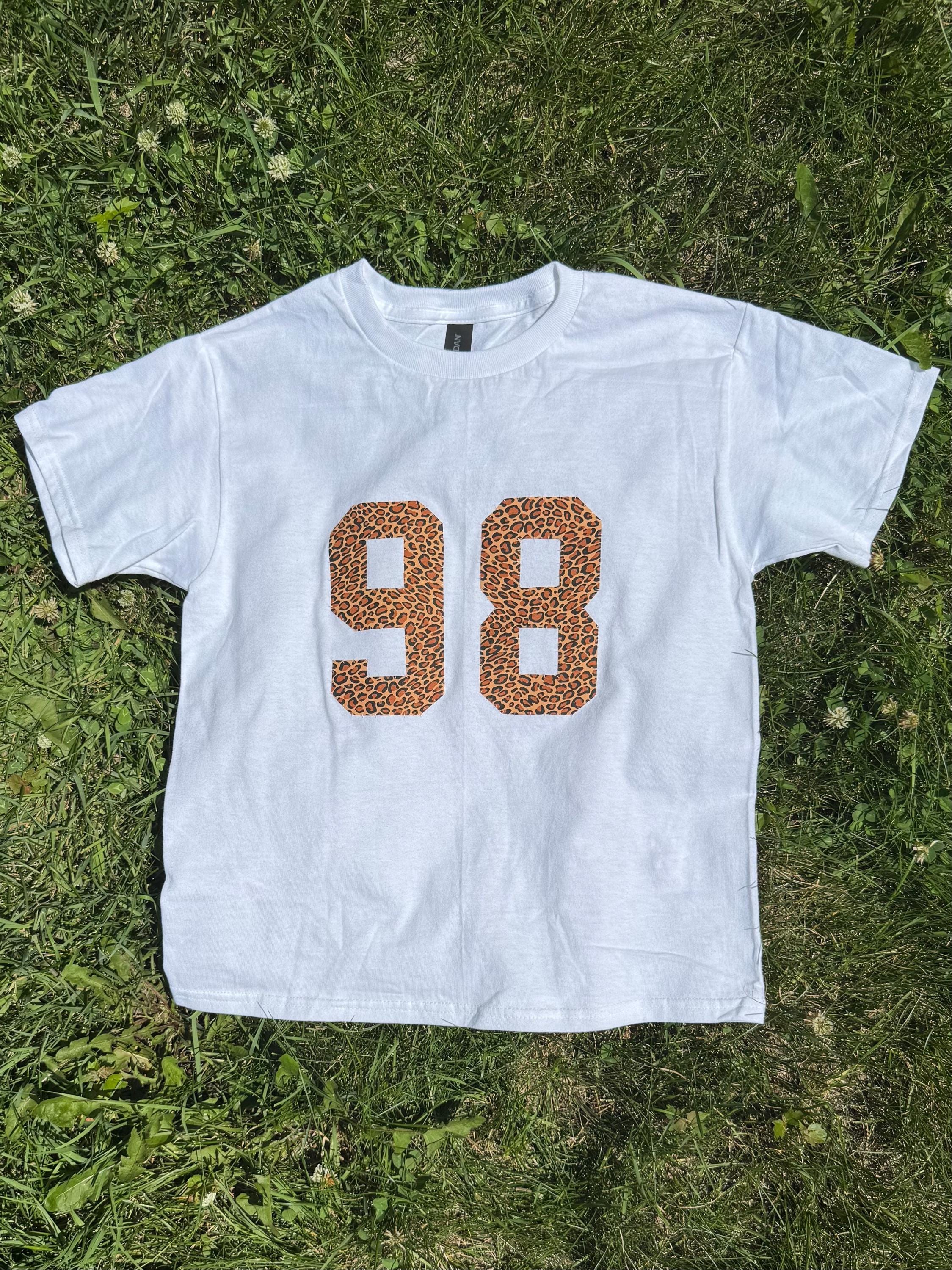 Custom Patchwork Number Tee - Etsy