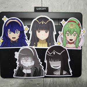Fire Emblem Awakening - Lucina, Tiki and Tharja Omori Styled Die Cut Stickers!!