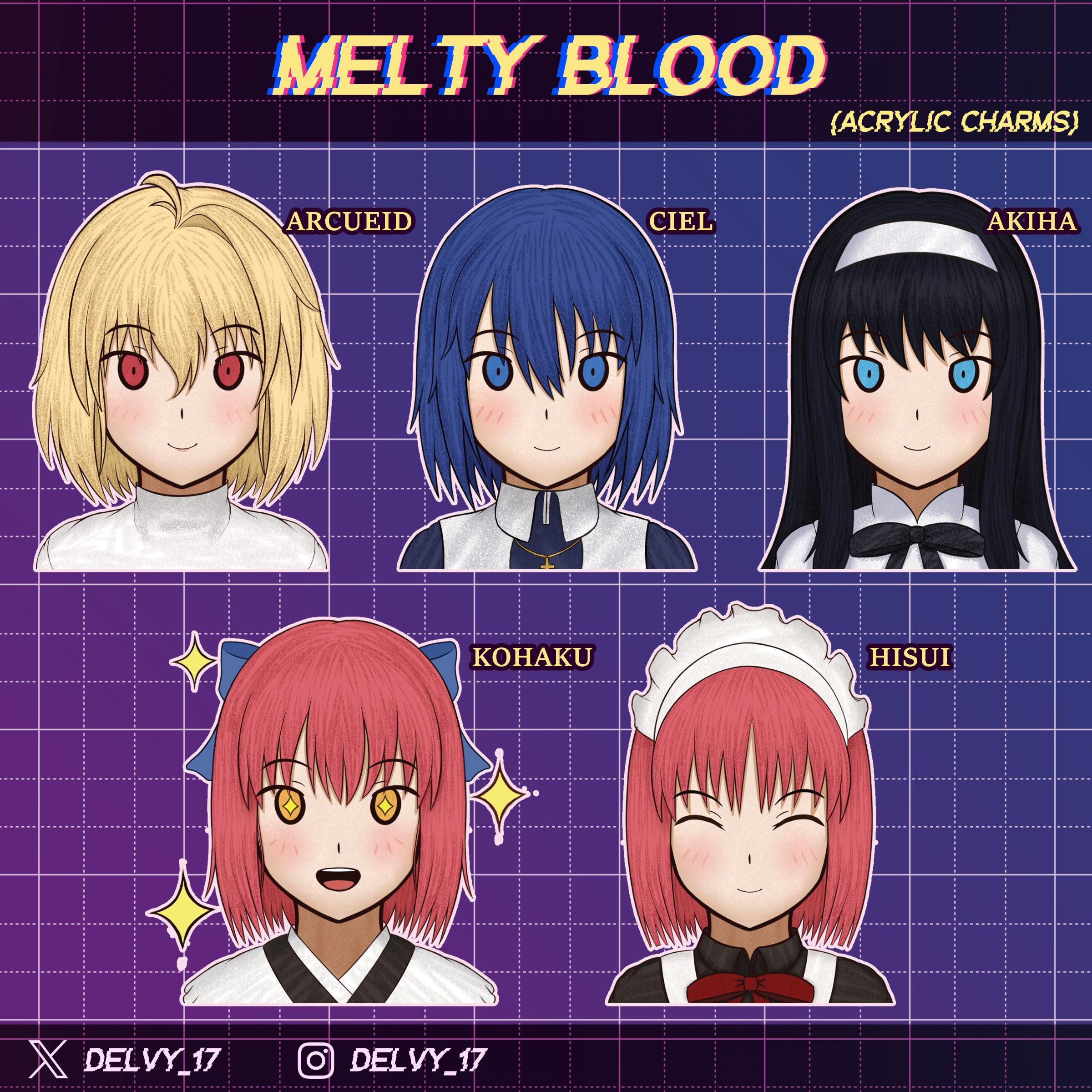 Melty Blood Type Lumina | Arcueid, Ciel, Akiha, Hisui and Kohaku