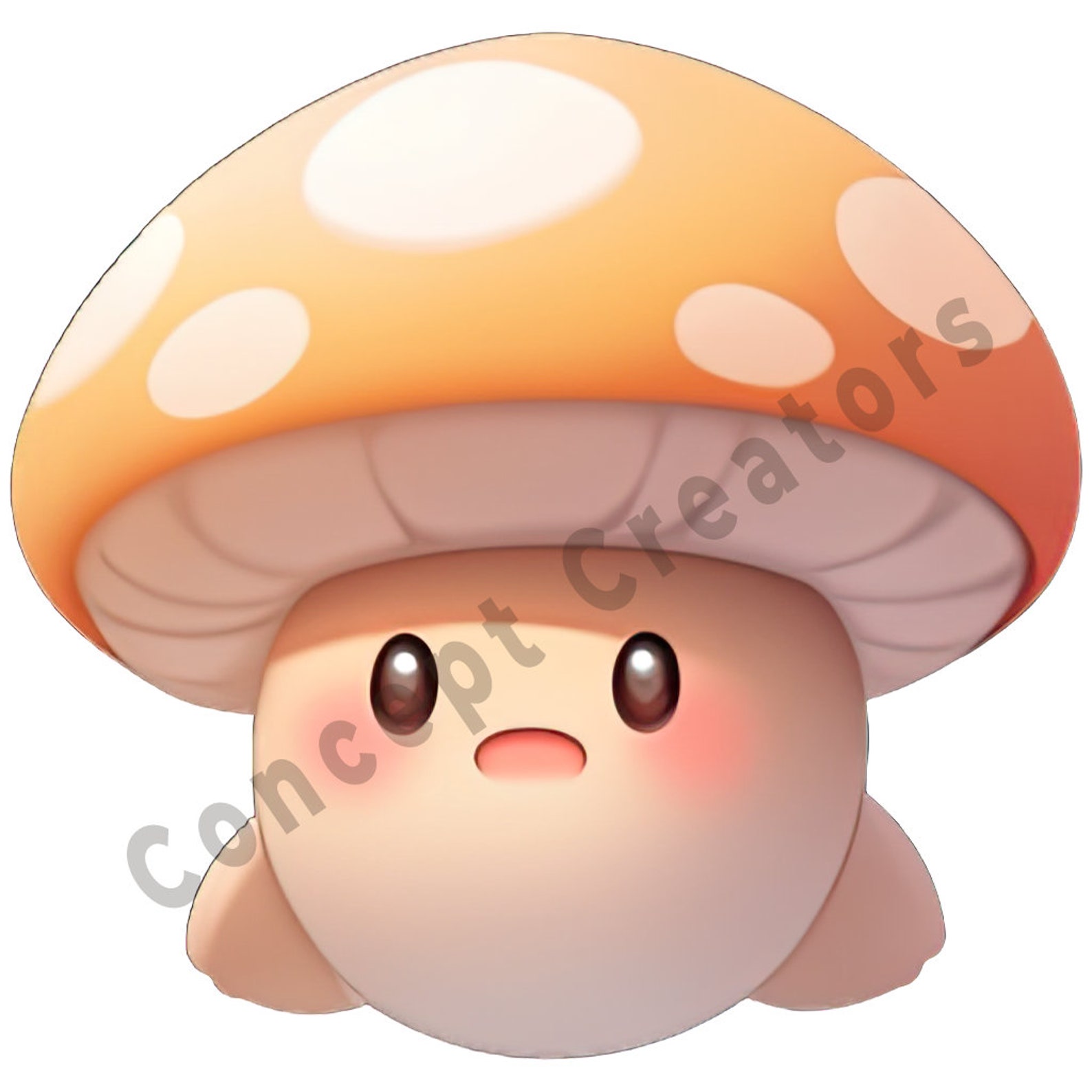 Mushroom EMOJIS 8 Unique Pngs Twitch Emotes Discord Youtube Cute
