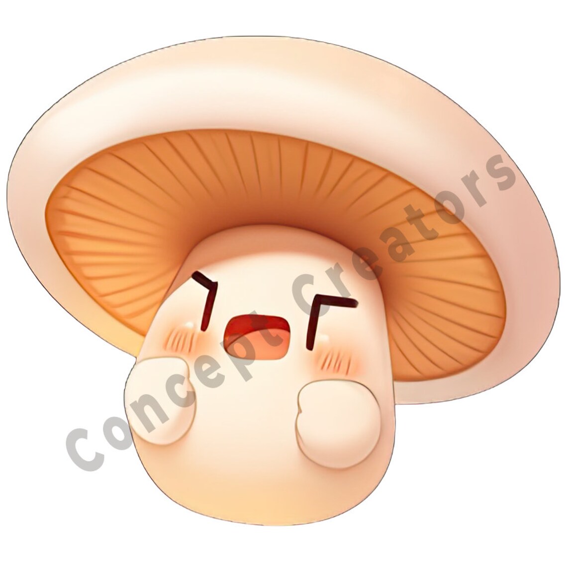 Mushroom EMOJIS 8 Unique Pngs Twitch Emotes Discord Youtube Cute
