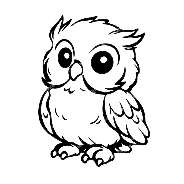 Baby Owl SVG Bundle - Baby Owl Png, Owl Dxf, Owl Eps Files Included - Perfect for Cricut, Silhouette, Crafts, Plotterdatei and More!