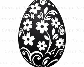 Easter Egg SVG Bundle - Easter Egg png, Easter Egg Dxf, Easter Egg Eps Files Included - Perfect for Cricut, Silhouette, Crafts, and More!