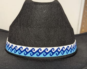 Fascia per cappello con onde dell'oceano