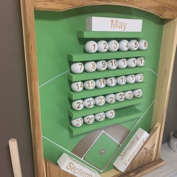 Advent Calendar Baseball Etsy