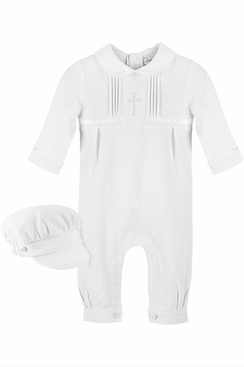 Elegant Baby Boy Christening Outfit With Hat Boys Baptism Outfit