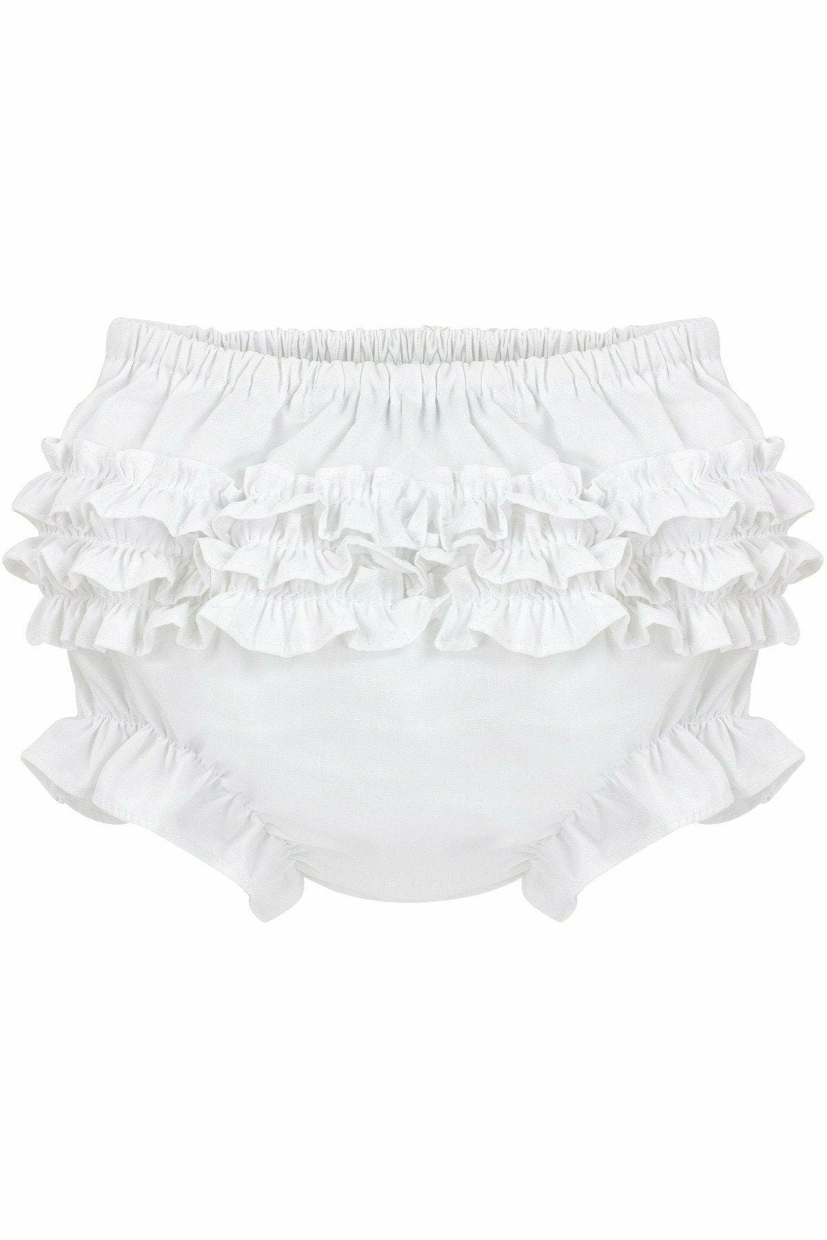 Baby Girl White Bloomers Baby Girl Bloomers Baby Girl White Diaper