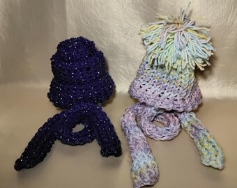 Hat and Scarf for 18 in. dolls (American Girl Doll not included)