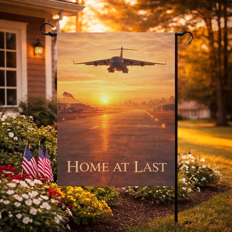 Deployment Return Military Garden Flag Welcome Home Army Family Reunion ...