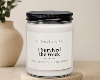 Candela antistress Regalo divertente per il lavoro Regalo per il recupero dal burnout Rituale di cura di sé Weekend di relax Profumo Mamma esausta Dolcetto Ufficio Scrivania Barattolo