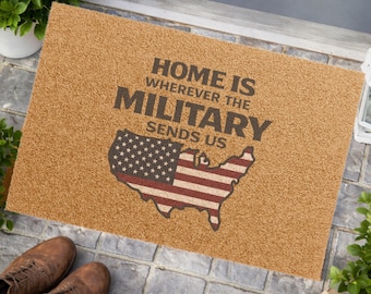 Zerbino militare, regalo di benvenuto patriottico, regalo per coniugi dell'esercito, stazione di servizio, ingresso, decorazioni per la famiglia della Marina, casa, trasloco