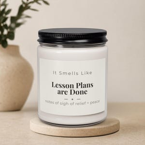 Vela de agradecimiento para profesores, regalo divertido para educadores, obsequio para el aula, recuerdo de fin de año escolar, agradecimiento al instructor, artículo para la planificación de lecciones.