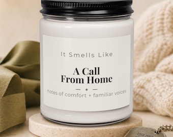 Regalo per la moglie di un militare, confezione regalo per la missione, candela per la mamma, fidanzata a distanza, conforto per il membro del servizio, regalo per la famiglia, profumo di casa.