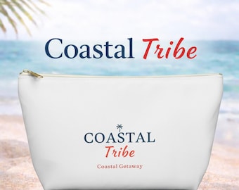 Borsa da viaggio costiera, organizer per cosmetici per vacanze al mare, astuccio per articoli da toilette, pochette per il trucco, portaoggetti con cerniera per viaggi tra amiche, portatile.
