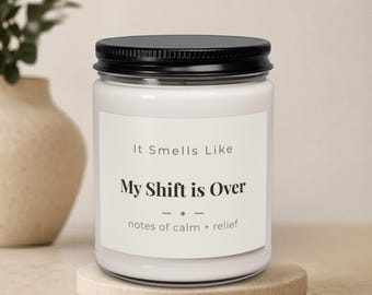 Candela regalo per infermieri, regalo di apprezzamento per operatori sanitari, divertente collega, fine turno, celebrazione, sollievo, assistente esausto, personale medico