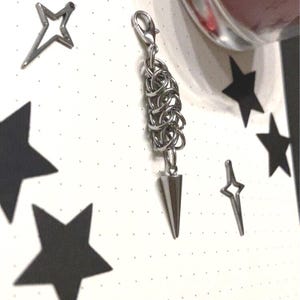 Box Weave Chainmaille Keychain With Charm