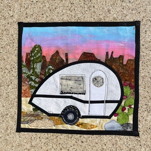 Teardrop trailer flag. Southwest sunset.#8