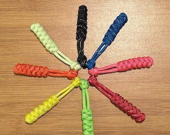 Replacement Zipper Pulls set (3) Tabs for bags, keys, camping