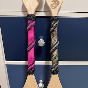 26” or 2.2 FT Maple wood paddle w/Standard wrapping with 2 colors ONLY. A military farewell gift. Engraving logo and  message available