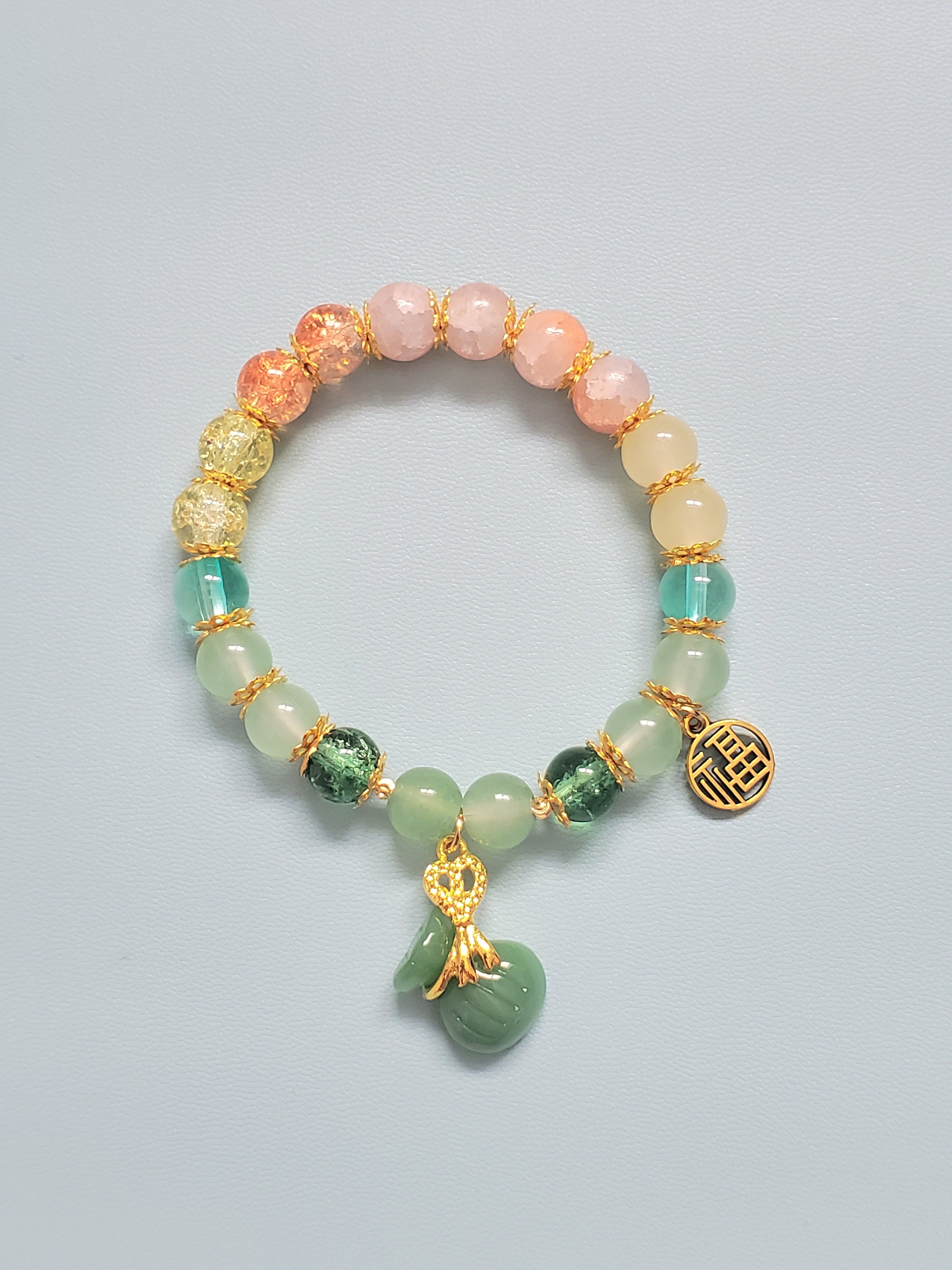 Lucky Fortune Charm Stretch Bracelet | Feng Shui Beaded Bracelet
