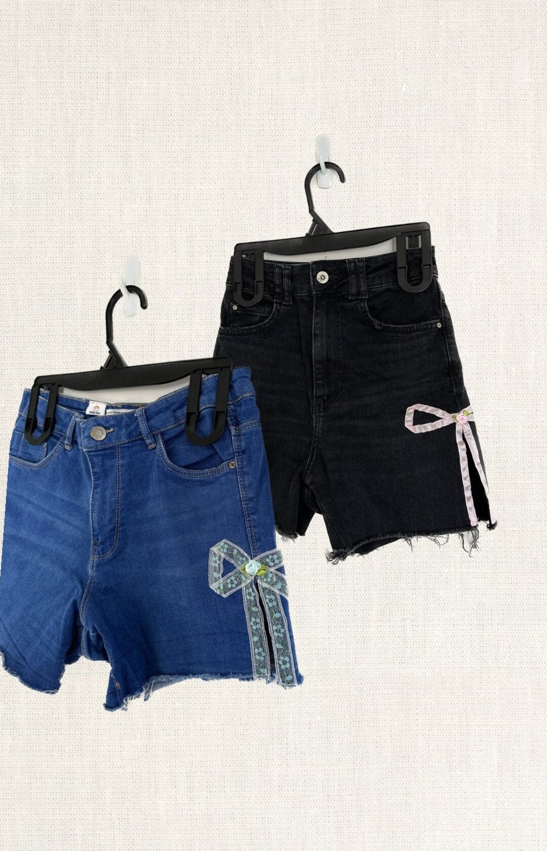 Ribbon Detail Waisted Shorts