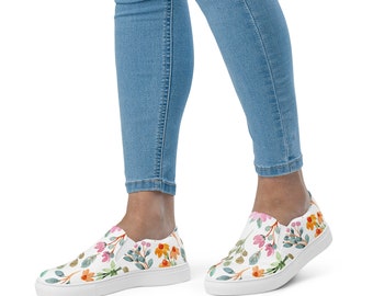 Women’s slip-on canvas shoes - Spring Flowers