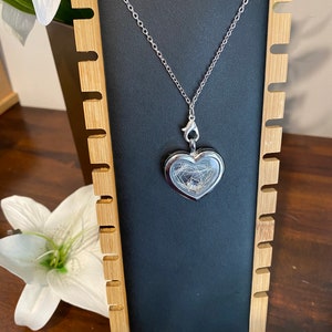 Pet Hair Locket, Dog Cat Hair Keepsake, Pet Memorial Jewellery, Dog Hair Necklace, Pet Fur Heart, Loss Gifts, Rainbow Bridge Floating charm