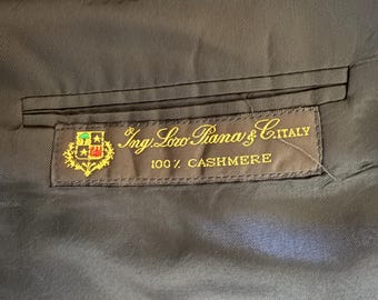 Blazer vintage a medida, 100% cachemira Loro Piana, unión hecha en EE. UU., alrededor de 1995-2004