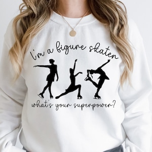 Funny Figure Skating Sweatshirt for Women and Girls, Funny Ice Skating Sweatshirt for Women and Girls, Gift for Figure Skater Ice Skater