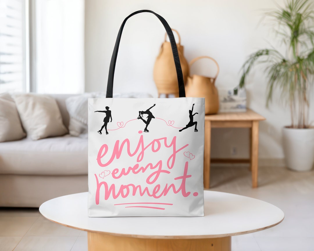 Ice Skating Tote Bag, Figure Skating Tote Bag, Tote Bag for Figure