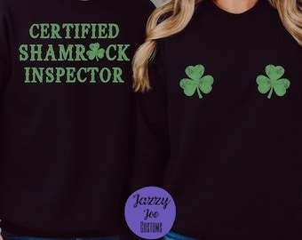 Inspector certificado de Shamrock png/jpg - Humor para adultos - Día de San Paddy - Camisas para parejas - Sublimación - Archivo digital - Cricut - Silueta