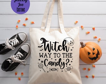 Witch Way to the Candy svg/png/jpg - Jeu de mots pour Halloween - Des bonbons ou un sort - Funny - Fichier numérique - Cricut - Silhouette