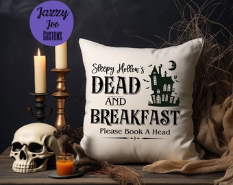 Sleepy Hollow Dead and Breakfast svg/png/jpg - Headless Horseman - Heads Will Roll - Halloween - Digital File - Cricut - Silhouette