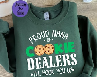 Proud Nana of Cookie Dealers - White Version png/jpg - Funny - Instant Download - Digital File - Sublimation - Print and cut file - Cricut
