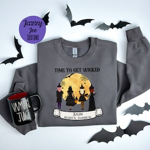 Time to Get Wicked Salem Massachusetts png/jpg - Witches - Halloween - Spooky - Haunts - Digital File - Cricut - Silhouette