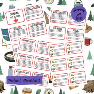 Scouts First Aid and Poisonous Plant Guide 8.5"x11" PDF - First Aid Kit - First Aid Badge - Instant Download - Digital File