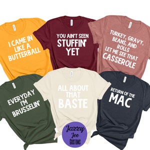Funny Family Thanksgiving Shirts Bundle - 12 Files - svg/png/jpg - Thanksgiving - Funny - Digital File - Cricut - Silhouette