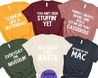 Funny Family Thanksgiving Shirts Bundle - 12 Files - svg/png/jpg - Thanksgiving - Funny - Digital File - Cricut - Silhouette