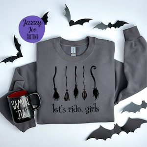 Let&#39;s Ride Girls. svg/png/jpg - Salem Massachusetts - Witches - Halloween -  Digital File - Cricut - Silhouette