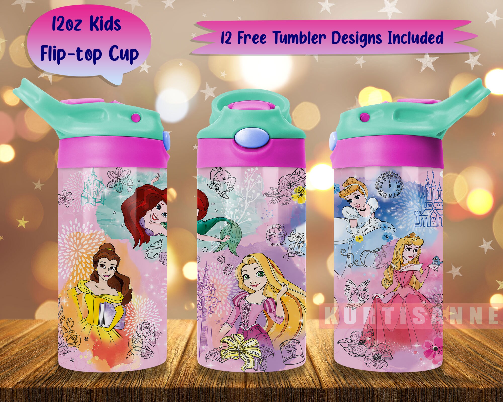 12 oz. Kids Flip Top Water Bottle – J.Art Graphic Design