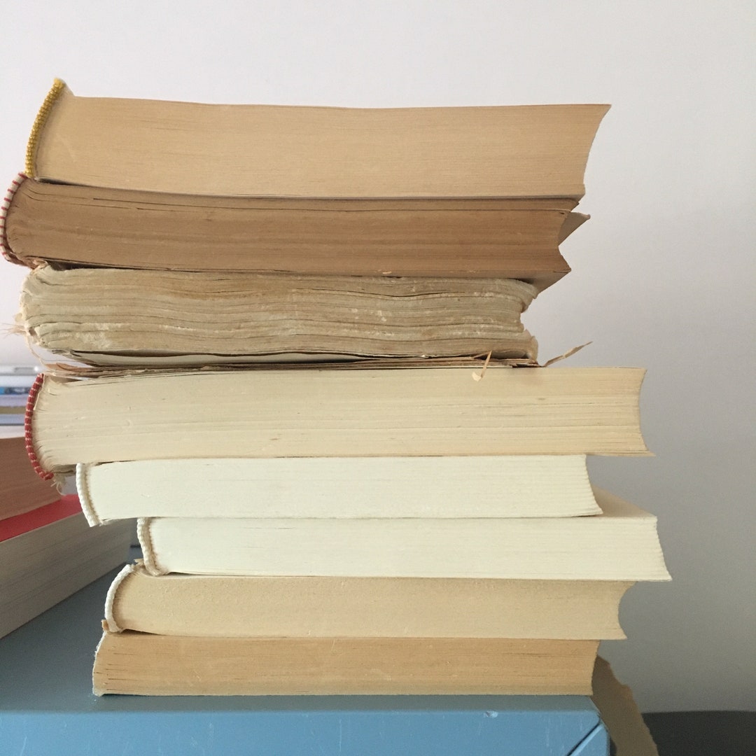 Book Pages, Book Blocks for Crafting, Old Books, Crafting Supplies Book ...