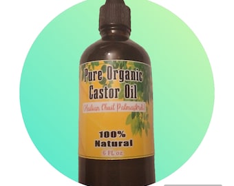 Pure organic  castor oil, 100%  haitian lwil maskriti 6 Florida oz.